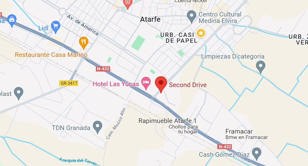 Ubicación de Second drive en el mapa